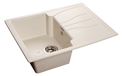 Granfest Мойка кухонная Standart GF-S680L Белый – фотография-1